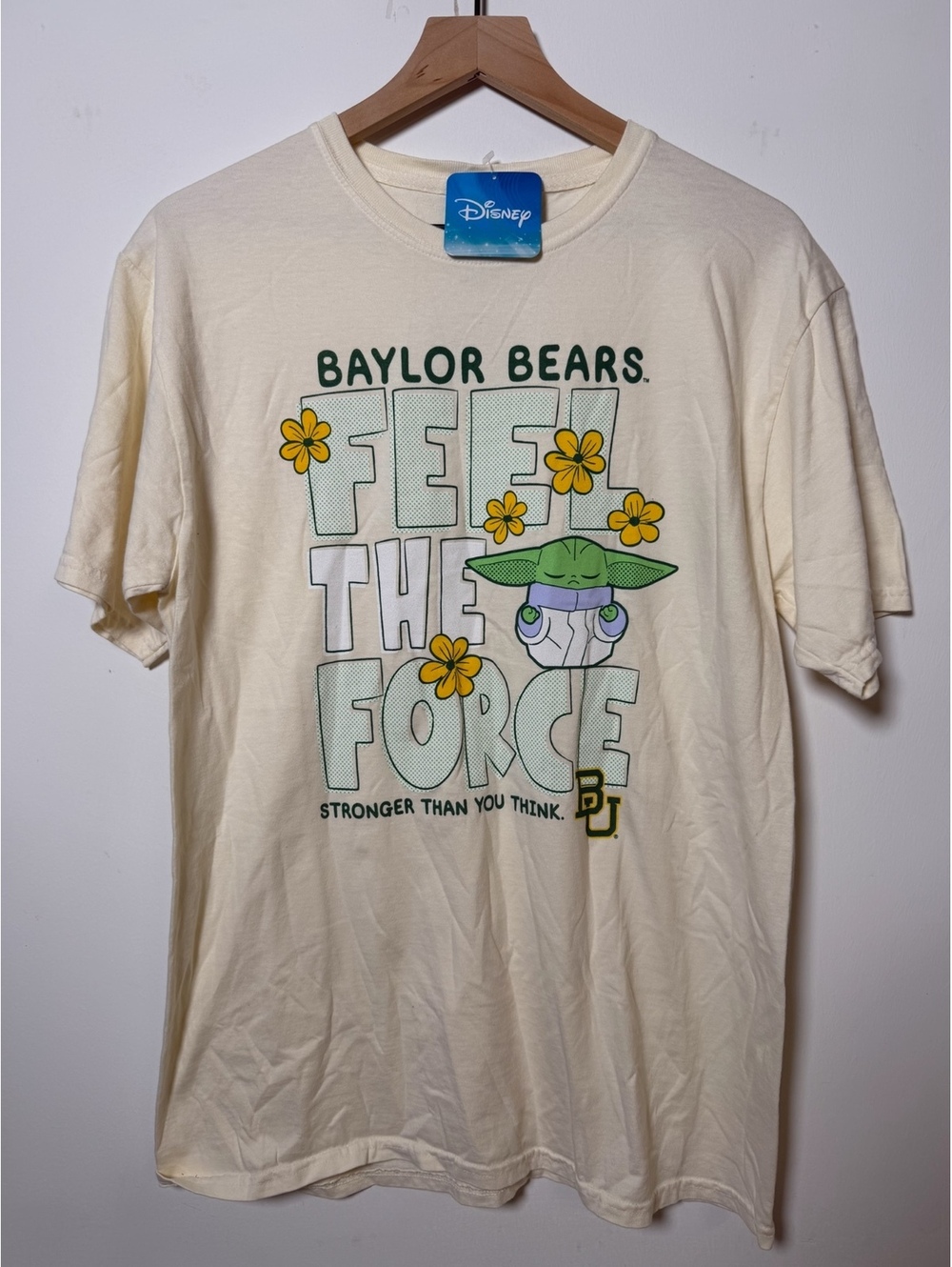 Disney Blue 84 Baylor Bears Star Wars Yoda T Shirt Unisex Medium